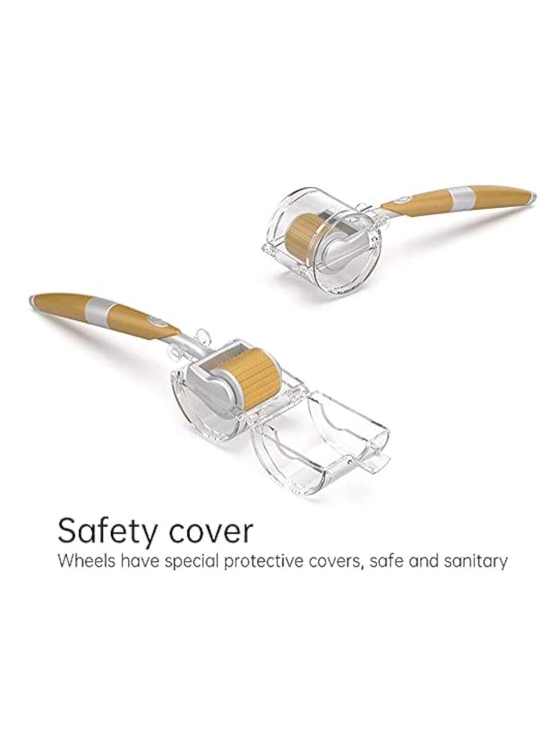 جلوبال ستار رولر ديرما Globalstar 192 إبرة دقيقة من التيتانيوم – 0.50 ملم للوجه والجسم – تحفيز الكولاجين ونمو الشعر - Image 4