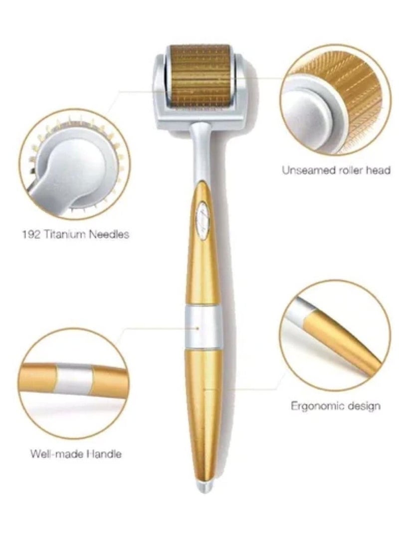 جلوبال ستار رولر ديرما Globalstar 192 إبرة دقيقة من التيتانيوم – 0.50 ملم للوجه والجسم – تحفيز الكولاجين ونمو الشعر - Image 5