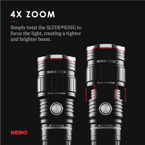 NEBO SLYDE KING Flashlight | High Lumens, Rechargeable COB Work Light & LED Flashlight, Waterproof, Magnetic Base, Great for Camping & Hunting, Includes Charging Cable - Image 3