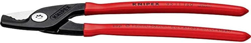 KNIPEX StepCut Cable Shears with Coated Handle - 160mm - Image 1