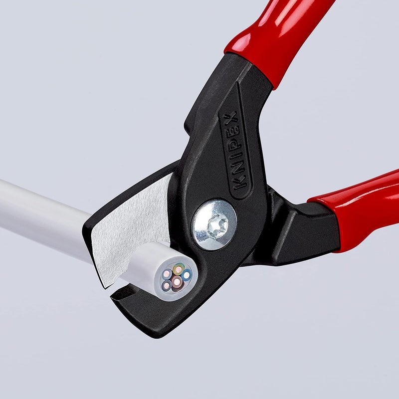 KNIPEX StepCut Cable Shears with Coated Handle - 160mm - Image 4