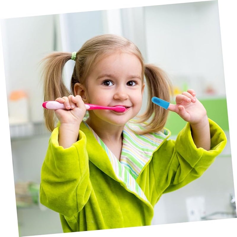 12Pcs Silicone Finger Toothbrush Set Dual Sided With Tongue Cleaner And Gum Massager - Image 4