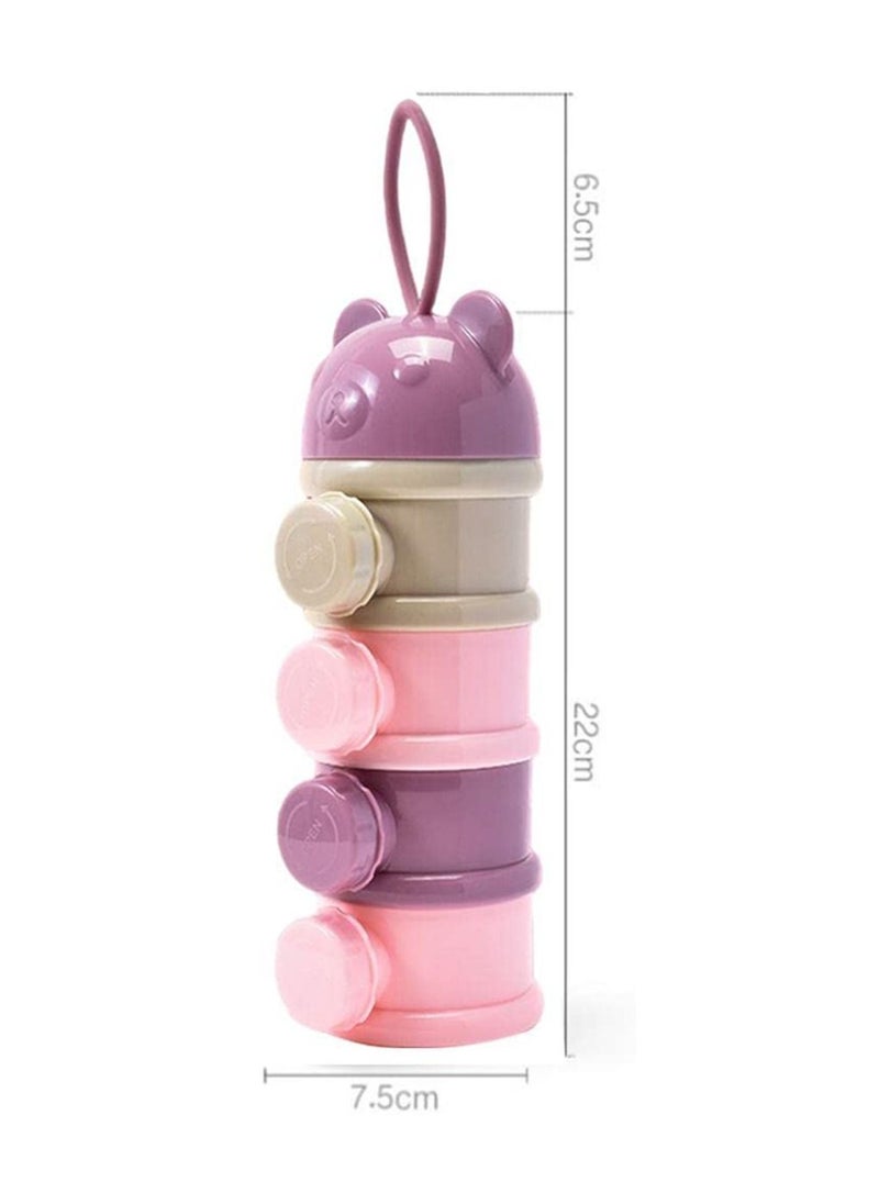 We Happy - Portable Baby Food 4 Layers Lunch Box Snack Container Milk Powder Fruits Storage - Image 1