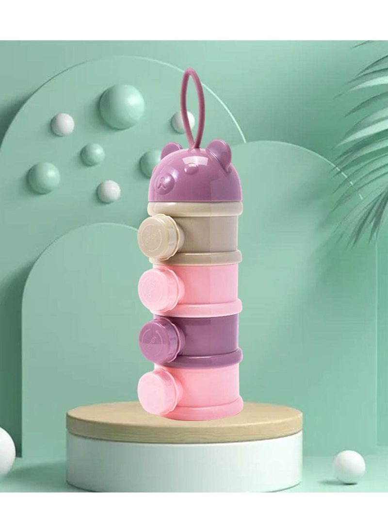 We Happy - Portable Baby Food 4 Layers Lunch Box Snack Container Milk Powder Fruits Storage - Image 1