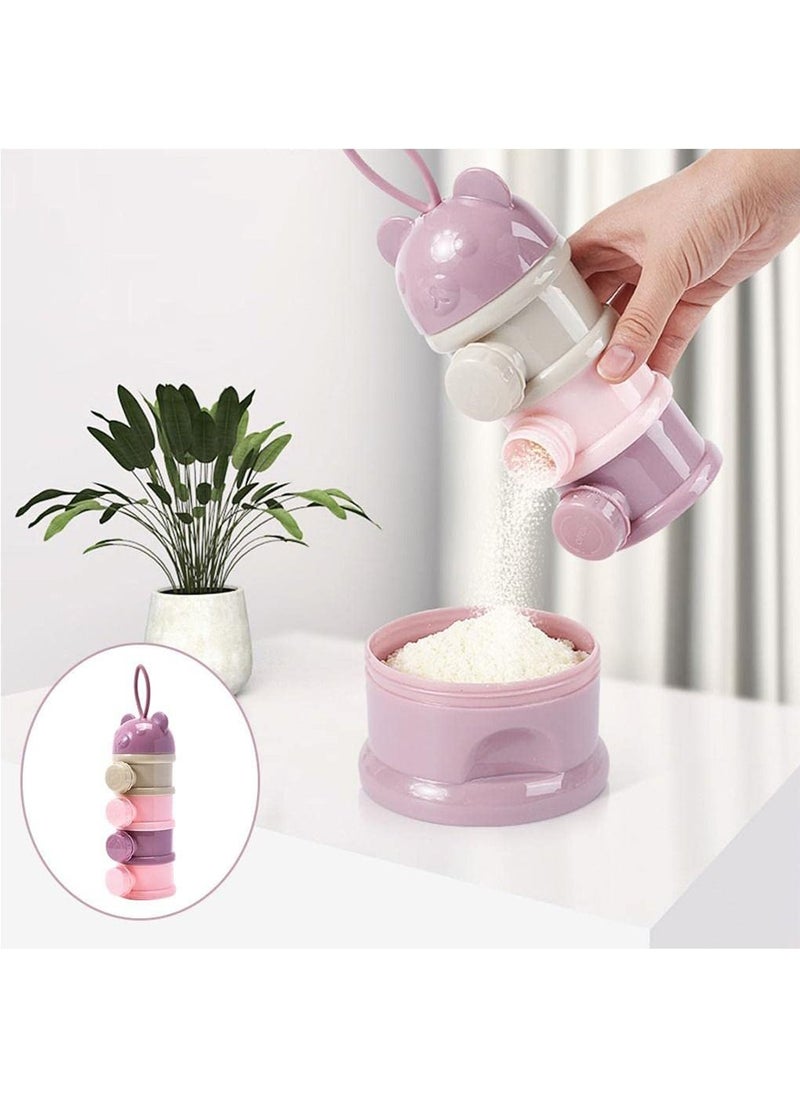 We Happy - Portable Baby Food 4 Layers Lunch Box Snack Container Milk Powder Fruits Storage - Image 1