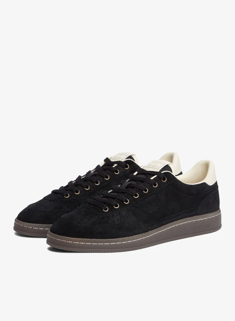 Tommy Jeans  The Greenwich Logo Suede Court Trainers for Men | Best Price UAE