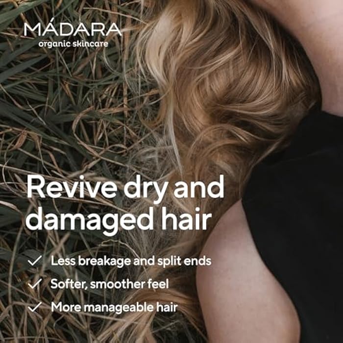 Madara Organic Skin Care Nourish and Repair Conditioner - 200 ml | Enriched with Quince and Nettle Extracts | For Dry, Brittle, and Dull Hair | Cruelty-Free and Vegan - Image 2
