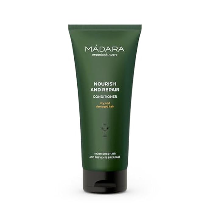 Madara Organic Skin Care Nourish and Repair Conditioner - 200 ml | Enriched with Quince and Nettle Extracts | For Dry, Brittle, and Dull Hair | Cruelty-Free and Vegan - Image 1