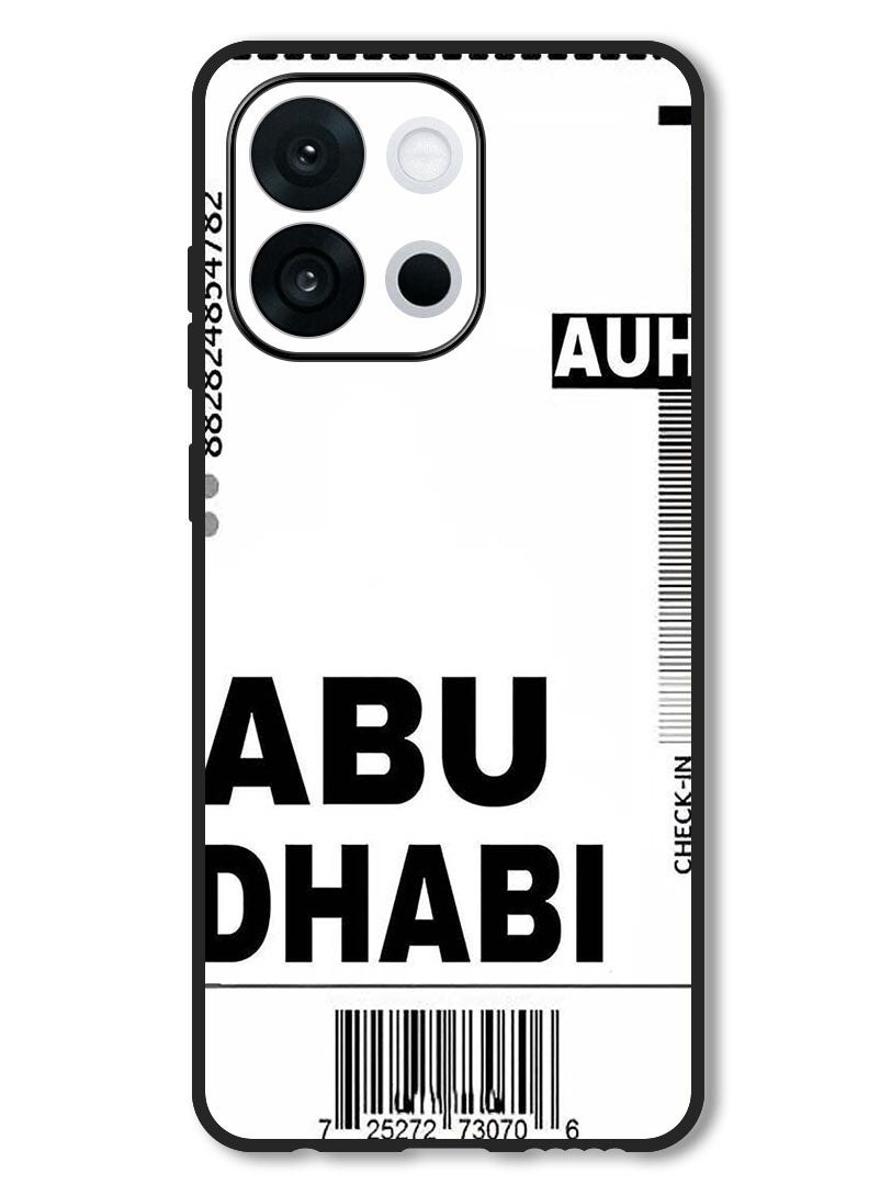 Theodor Case Compatible with OnePlus 13s 6.32 Inch Protection Shockproof Bumper Cover AUH boarding pass - Image 1