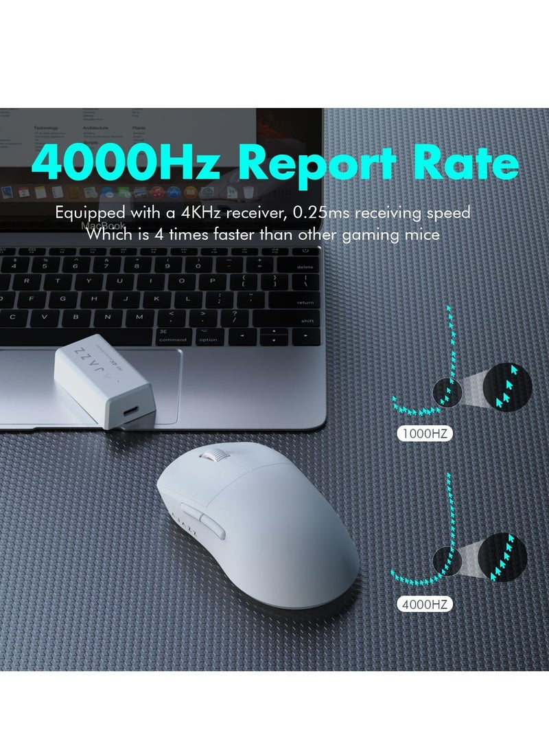 Ajazz 159PRO 8Khz Bluetooth/2.4G/Wired Lightweight Gaming Mouse with Magnetic Charging Dock  - Image 2