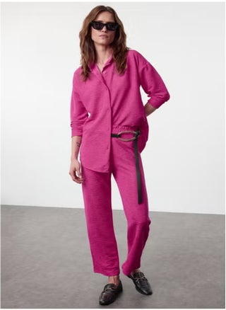 Fuchsia Relaxed Cut Knitted Shirt and TrousersTop-Bottom Set TWOAW25AU00114 - pzsku/Z79EADD313206A7B5D146Z/45/1746428216/2101b220-aa73-49c5-85c9-cea9c851b6ee