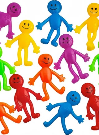 36 Pack Stretchy Bendable Man with Assorted Fun Colors, Sticky Stretchable Slimy Gooey Texture Toy for Stress Anxiety Relief, Great for Party Favor - view 3