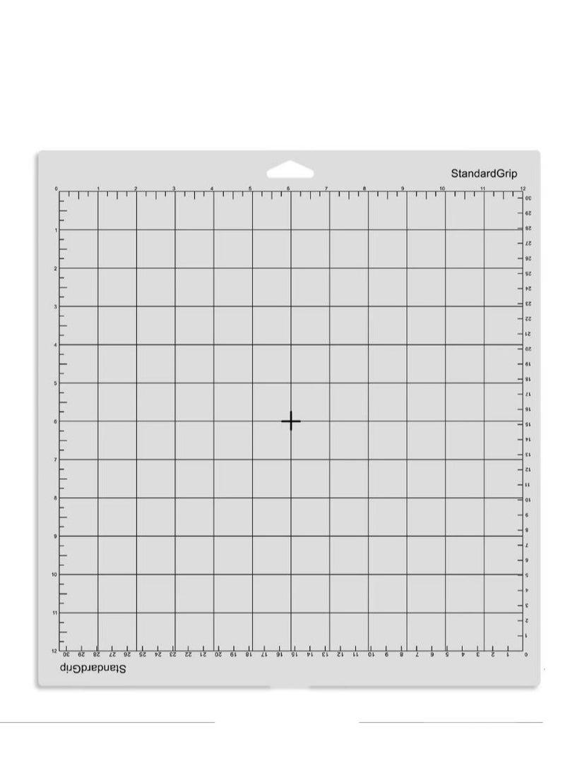 Cutting Machine Special Pad, Adhesive Mat With Clear Film Cover, Measuring Grid 12 * 12 Inch for Silhouette Cameo Plotter Machine