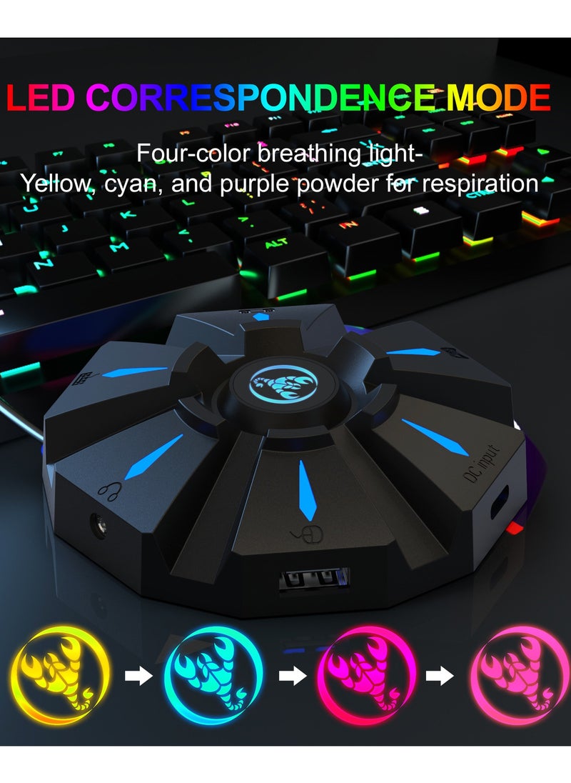 Generic - Keyboard and mouse adapter set supports a variety of game console device game controllers in the market. - Image 1