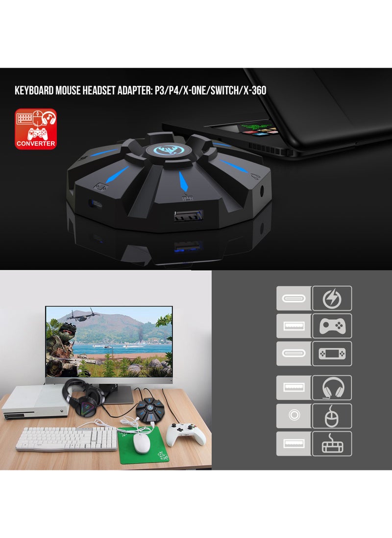 Generic - Keyboard and mouse adapter set supports a variety of game console device game controllers in the market. - Image 1