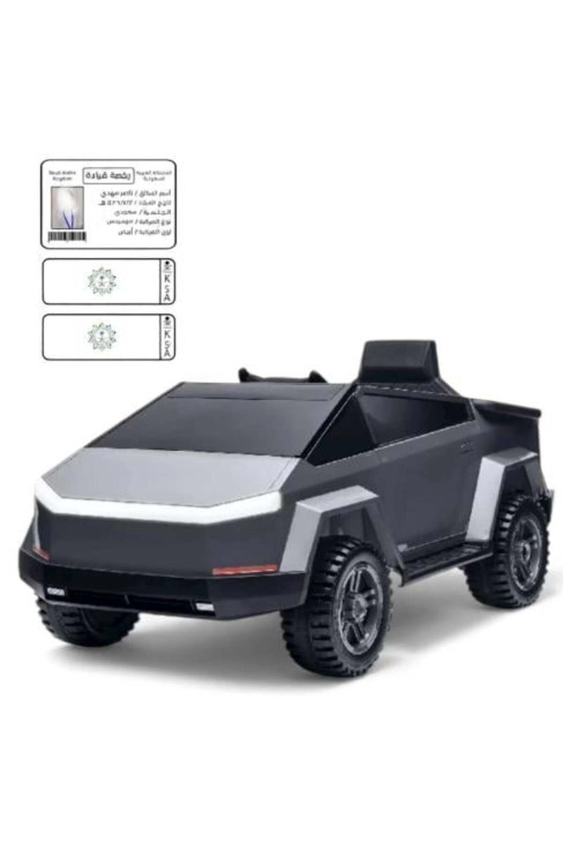 سيارة كهربائية للأطفال 12 فولت - سوداء - Image 1