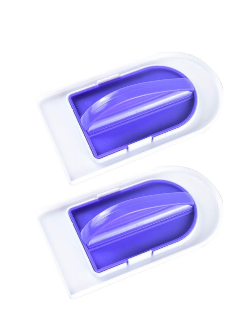 Fondant Icing Smoother Polisher for Cake Decoration Sugarcraft Scraper Paddle Tool  Trowel Pastry Tools Fondant Smoothing Tool Fondant Scraper Buttercream Frosting Smoother Purple 2 PCS