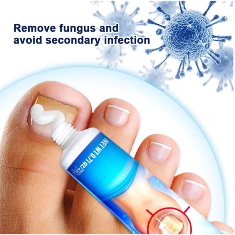 Sumifun Nail Fungus Treatment Cream, Soothing Nail Discomfort,Broken Nail Repair,Easier Foot Care,Bad Nail Care Ointment, Nail Fungus Treatment, Nail Growth and Repair, Nail Treatment Repair Cream 20g - Image 2