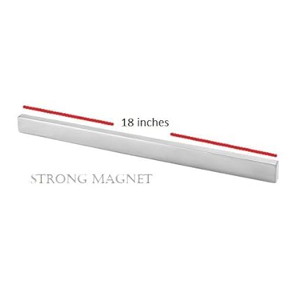 FTE Long 18 inch Strong Grip Stainless Steel Magnetic KnifeTool Holder Strip Heavy Duty Magnet Strip for All purose for Your Kitchen or Store - Image 3