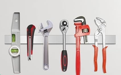 FTE Long 18 inch Strong Grip Stainless Steel Magnetic KnifeTool Holder Strip Heavy Duty Magnet Strip for All purose for Your Kitchen or Store - Image 4