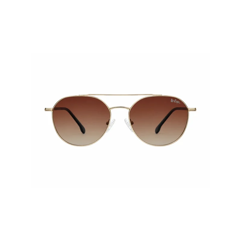 Lee Cooper  Polarized Sunglasses Gold Frame Brown Mirror Lens 54mm  - LCM283C03 for Men | Best Price UAE
