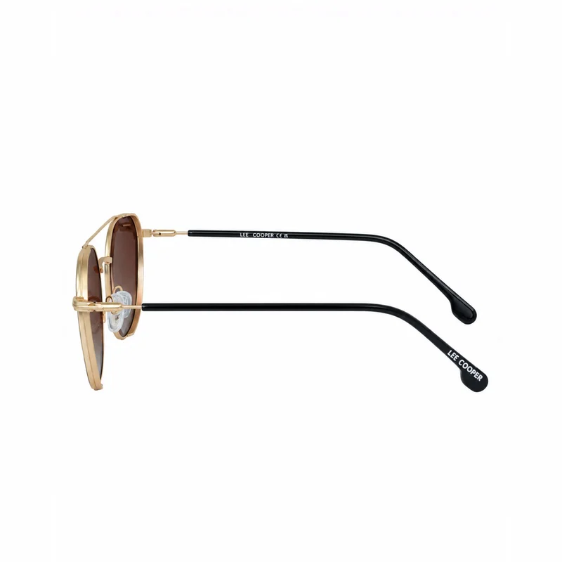 Lee Cooper  Polarized Sunglasses Gold Frame Brown Mirror Lens 54mm  - LCM283C03 for Men | Best Price UAE