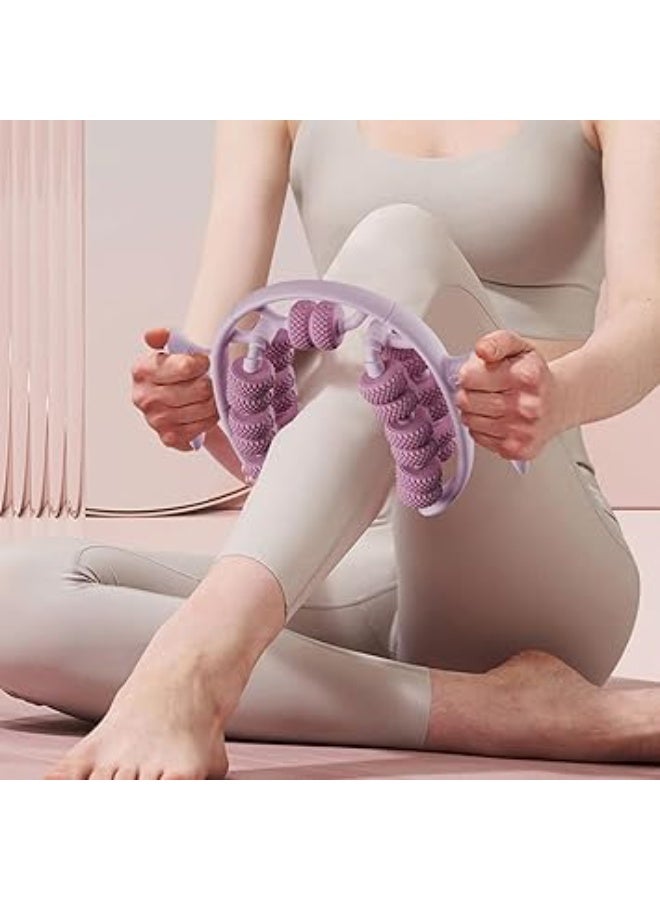 KASTWAVE Leg Massage Roller, 360 Degree Rotatable Manual Neck Rolling Clamp, Multi-Purpose U Shaped Massage Stick for Calf, Leg, Neck, Sports Equipment for Relaxation eacho - Image 5