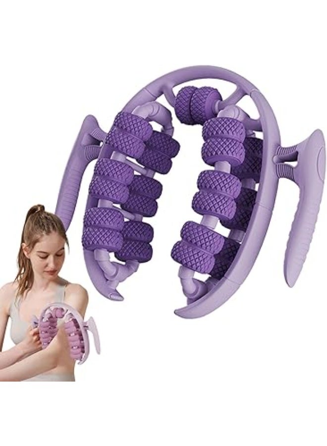KASTWAVE Leg Massage Roller, 360 Degree Rotatable Manual Neck Rolling Clamp, Multi-Purpose U Shaped Massage Stick for Calf, Leg, Neck, Sports Equipment for Relaxation eacho - Image 1