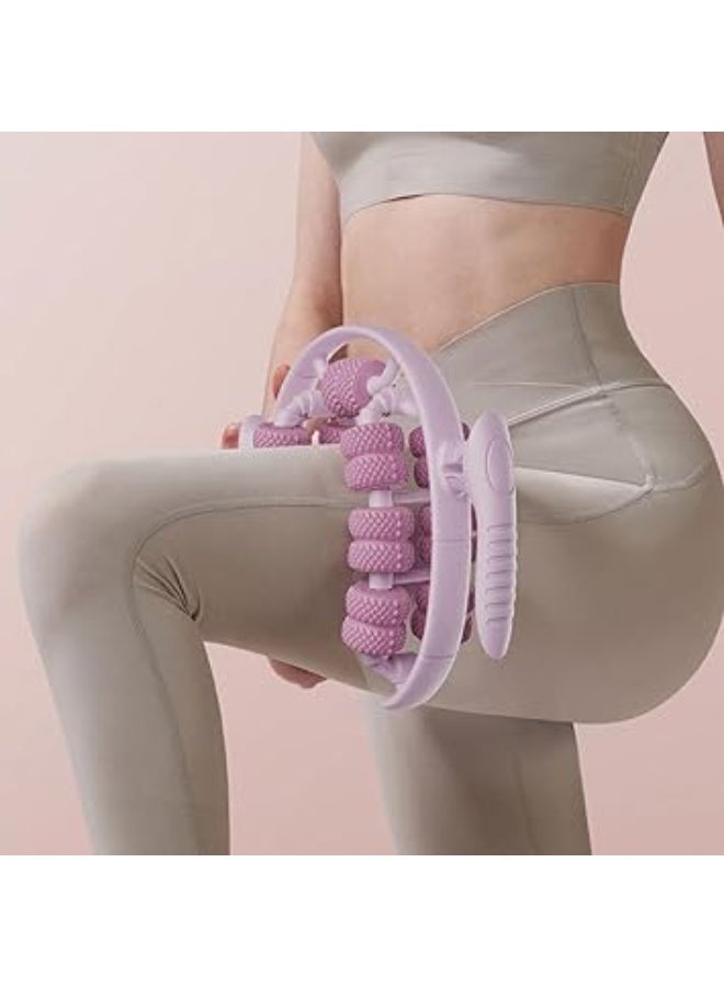 KASTWAVE Leg Massage Roller, 360 Degree Rotatable Manual Neck Rolling Clamp, Multi-Purpose U Shaped Massage Stick for Calf, Leg, Neck, Sports Equipment for Relaxation eacho - Image 2