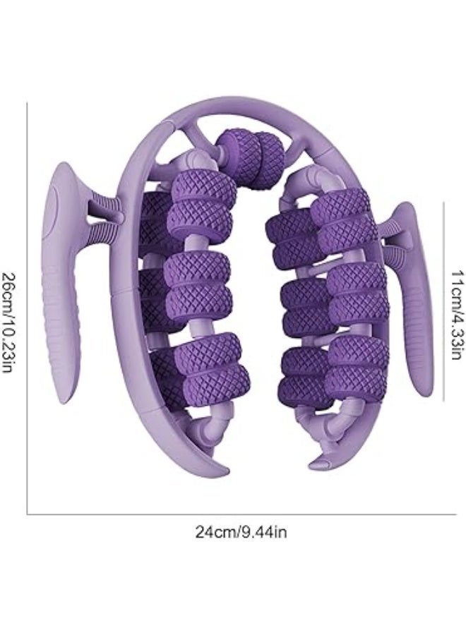 KASTWAVE Leg Massage Roller, 360 Degree Rotatable Manual Neck Rolling Clamp, Multi-Purpose U Shaped Massage Stick for Calf, Leg, Neck, Sports Equipment for Relaxation eacho - Image 3