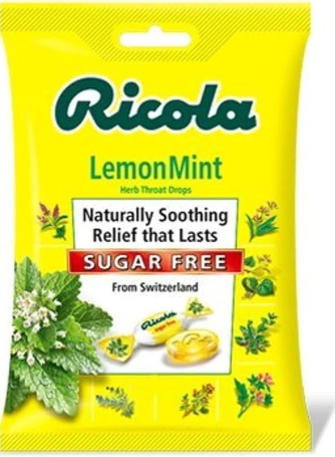 Ricola Reynolds Herbal Throat Drops Lemon Mint Sugar Free 210 Drops - Image 2