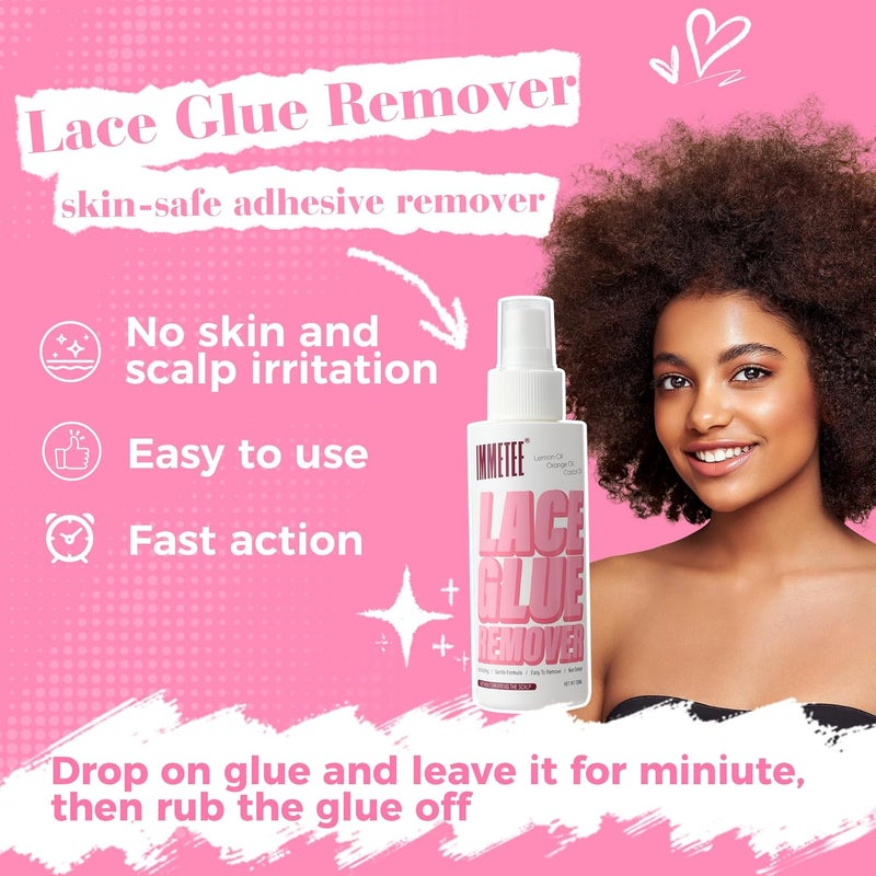 Tape in Extension Remover Spray, Fast Acting Hair Extensions Wig Glue Remover, Tape in Remover 4oz/120ml - Image 2