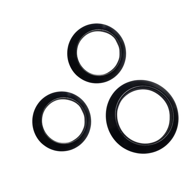 SUN FLASH قطع غيار موقد الغاز | حلقات دائرية مغطاة بالمينا غير لاصقة لموقدين (1 صغيرة 70MM، 1 كبيرة 80MM) | مناسبة لمواقد الغاز ذات الإشعال اليدوي - Image 1