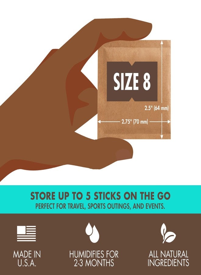 Boveda 65% Two-Way Humidity Control Packs for Storing Up to 5 Items – Size 8 – 10 Pack – For Small Travel Boxes – Moisture Absorbers – Humidifier Packs – Hydration Packets in Resealable Bag - Image 3