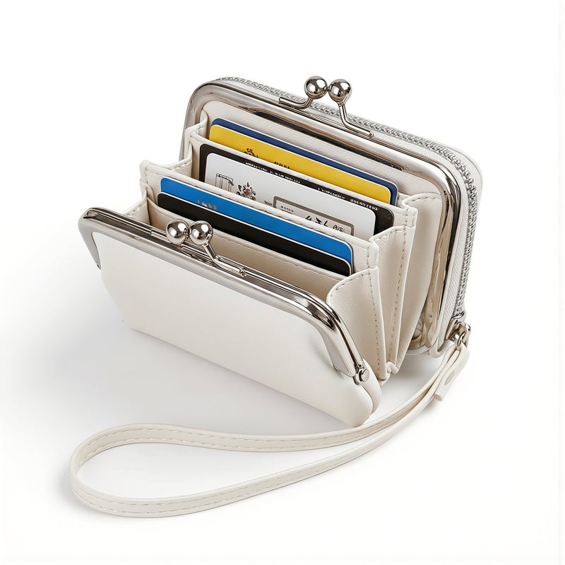 No Spill Coin Purse Heavy Duty Zipper Stain Resistant Scratch Proof Easy Care White 73 - Image 4