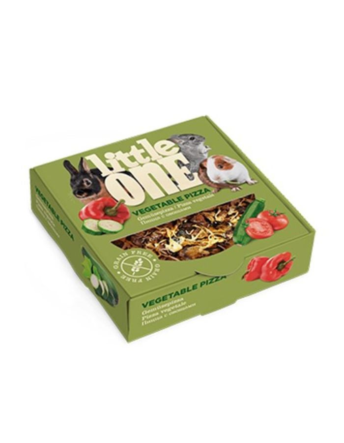 الصغير وجبة خفيفة من بيتزا الخضار من ليتل ون™ للأرانب والقوارض 55 غرام - مضغ صحي ومكافأة