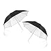 EMART EMART Emart 2 Pack 33inch Professional Photography Studio Photo Lighting Flash Reflective Black/Silver Umbrella - Image 2