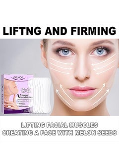 EELHOE 60 Pack Face Lifting Tape - Face Lifting Tape Patches For Chin Lift - Invisible Face Lifting Stickers Double Chin Face Wrinkle Patch - V Face Invisible Lifting Stickers  - Image 5