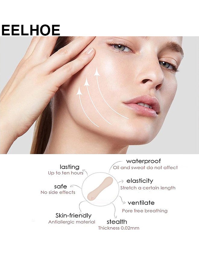 إيلهو 60 حزمة شريط رفع الوجه - بقع شريط رفع الوجه لرفع الذقن - ملصقات رفع الوجه غير مرئية تصحيح تجاعيد الوجه المزدوج الذقن - V ملصقات رفع الوجه غير مرئية - Image 3