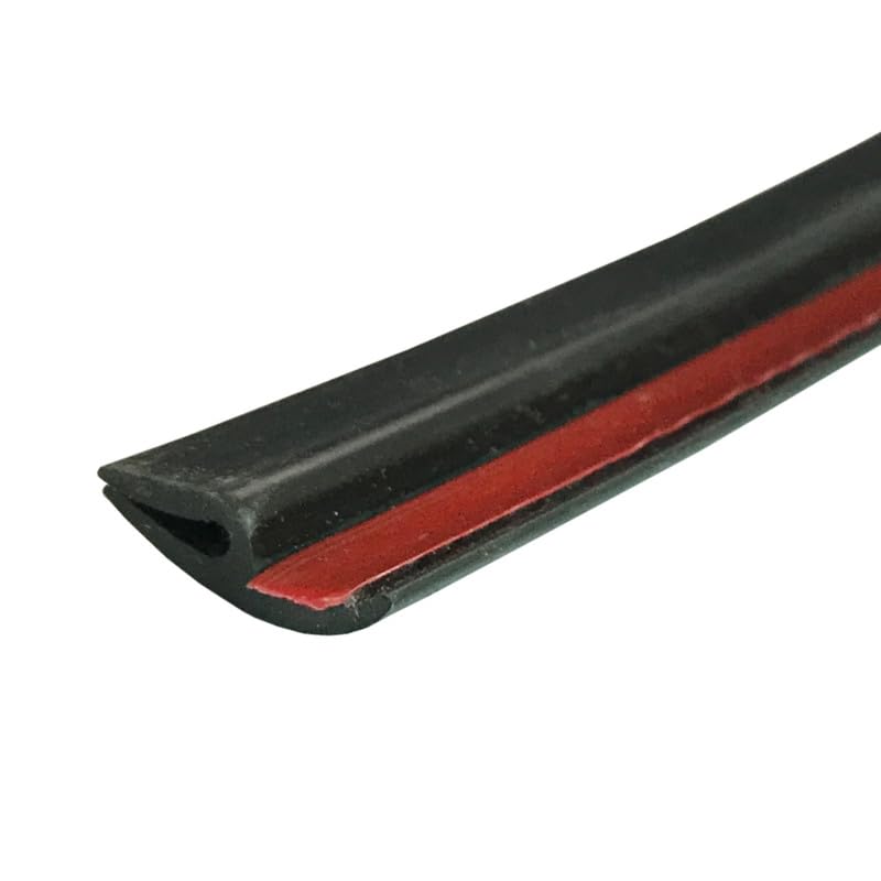 EdgeSeal Car Front Windshield Window Rubber Seal Strip Moulding Trim, 10Ft/3M Universal Automotive Weather Stripping Self Adhesive for Car Windshield - Image 1