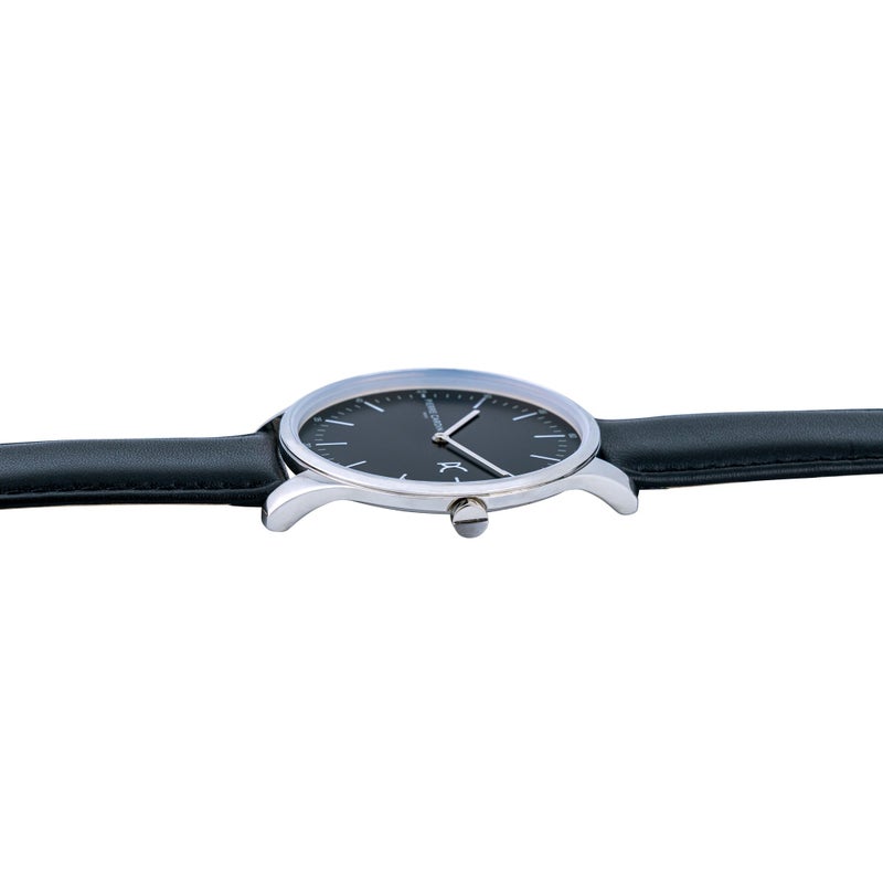 PIERRE CARDIN CBA.4002 MEN'S LUXURY WATCH - STYLISH BLACK DIAL & LEATHER BAND - Image 3