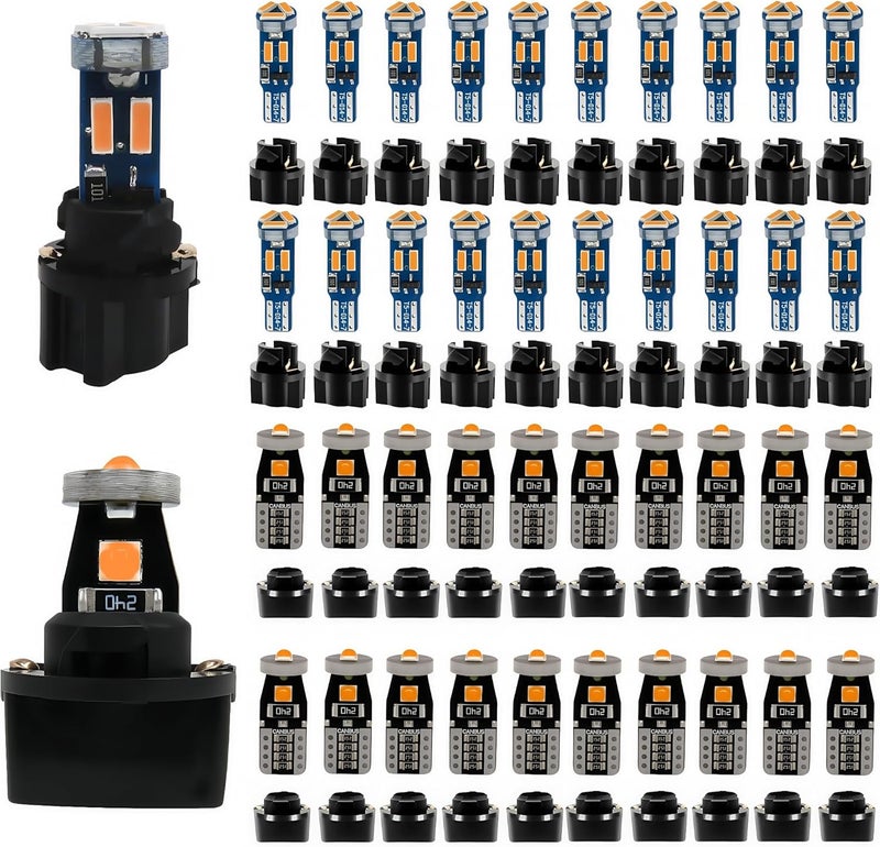 WLJH Canbus Bright PC74 Twist Lock Socket T5 LED Bulb Kits - 20 Pack - Image 1