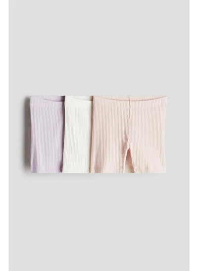 اتش اند ام 3-pack ribbed cycling shorts