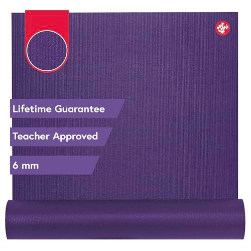Manduka PRO Yoga Mat – Premium 6mm Thick Mat, High Performance Grip, Support and Stability in Yoga, Pilates, Gym, FitnessStandard, 71 Inches, Purple Color - Image 1