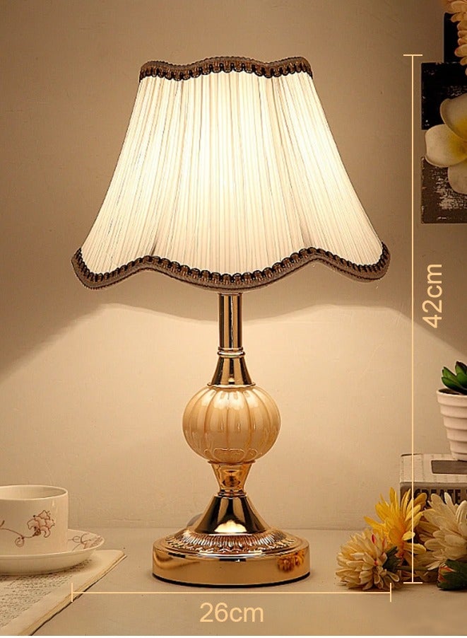 Sumkyle Simple glass table lamp, Scandinavian style table lamp American modern retro iron for bedroom bedside - Image 4