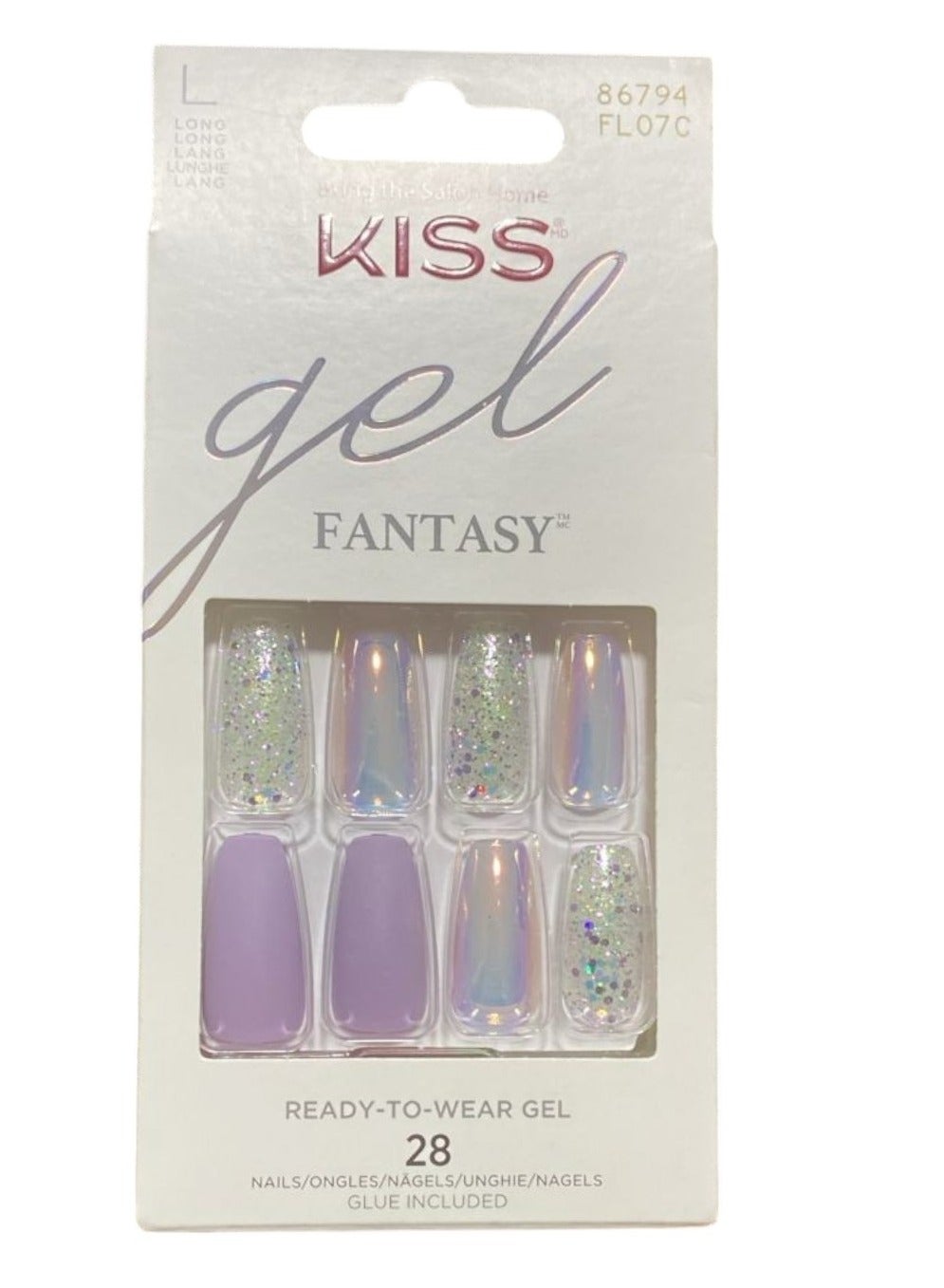 Gel Fantasy 28 Nails FL07C Size L