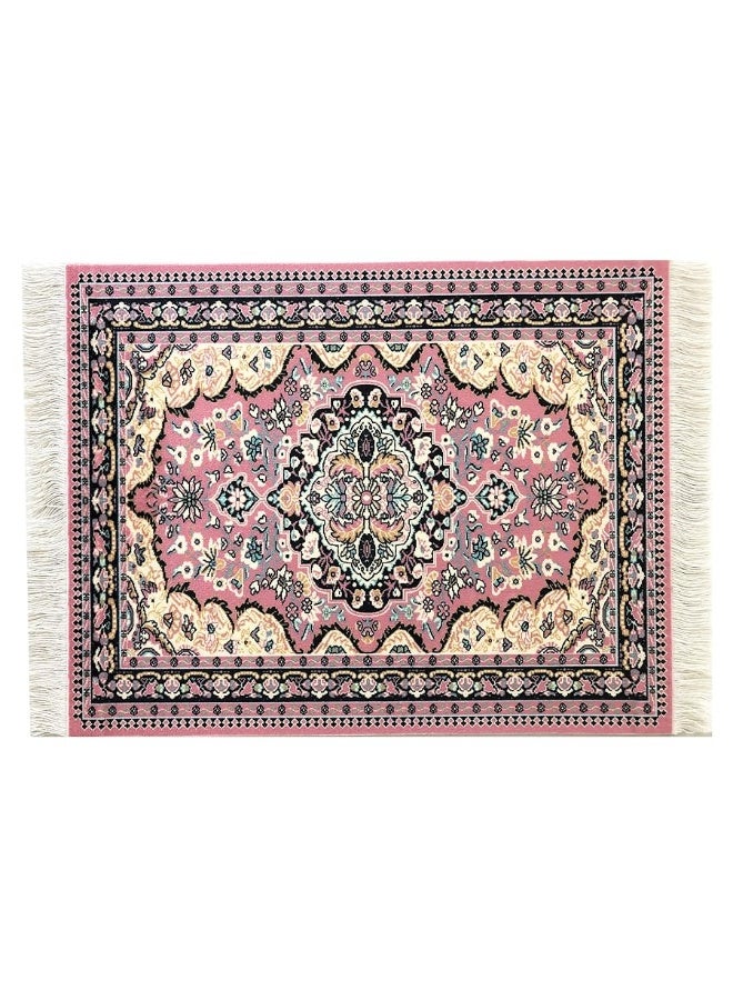 Inusitus Set of 4 Dollhouse Rugs, Miniature Doll House Accessory, 6x4 Carpets, Rectangle, Kids Toy Furniture Carpeting Decor - Image 4