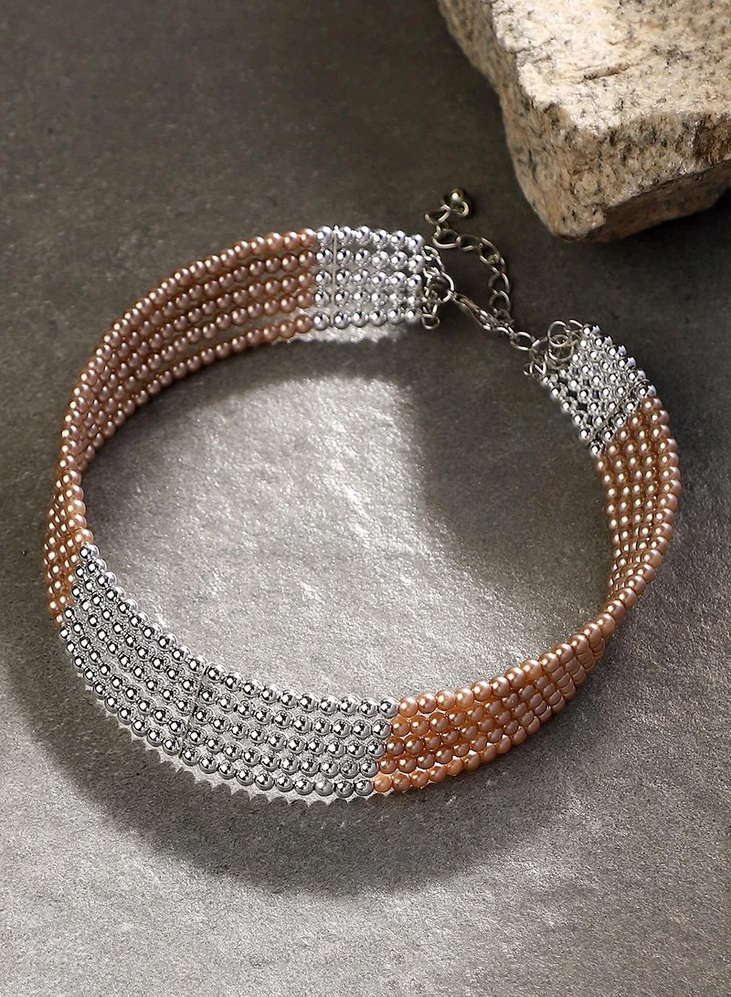 سوهي Women's The Panel-Bead Choker Necklace