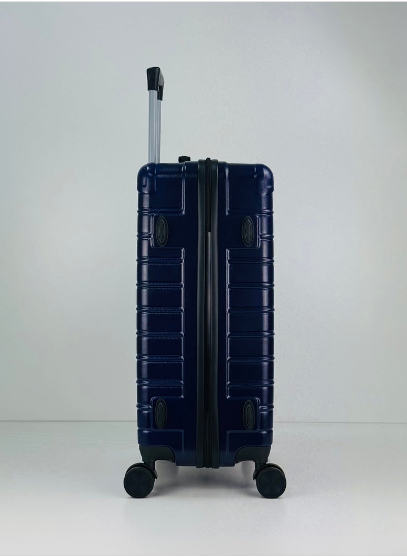 SAW & SEE - Premium Hard Shell Luggage Set – 3-Piece Durable Strong Suitcase Set, Lightweight ABS Trolley Bags with Smooth Rotating Spinner Wheels, Security Combination Lock, Telescopic Handle, Traveling Bag Suitcases – 20" / 24" / 28" – DARK BLUE - Image 1