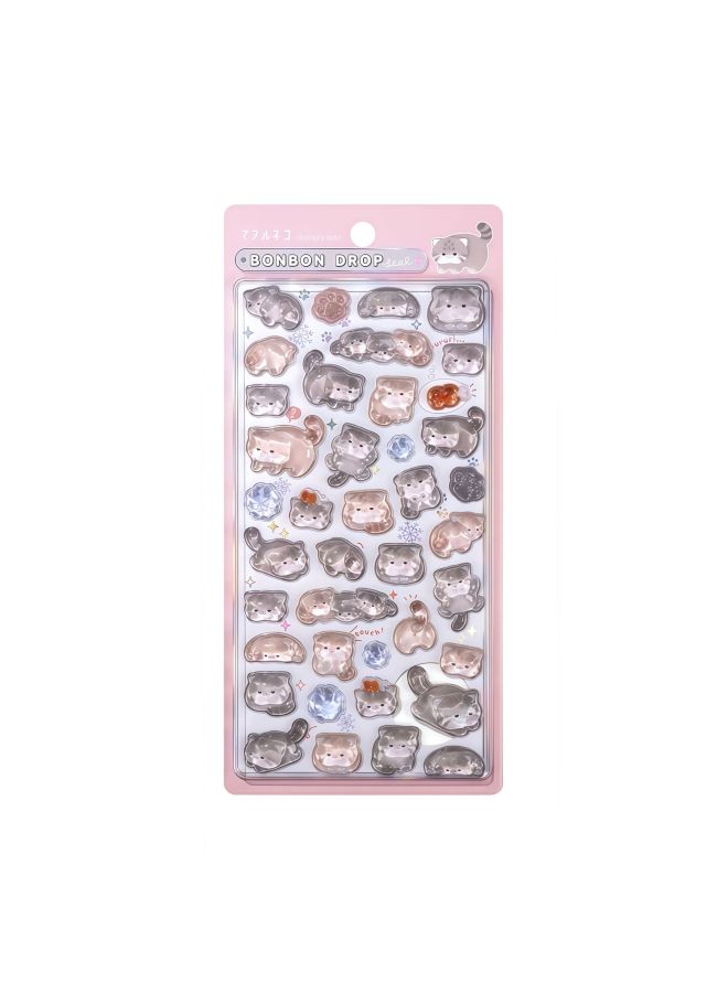 Flash Hot Shimmer Stickers 3d Relief Stickers Solid Children's Cartoon Animal Crystal Phone Case Decorations - Image 1